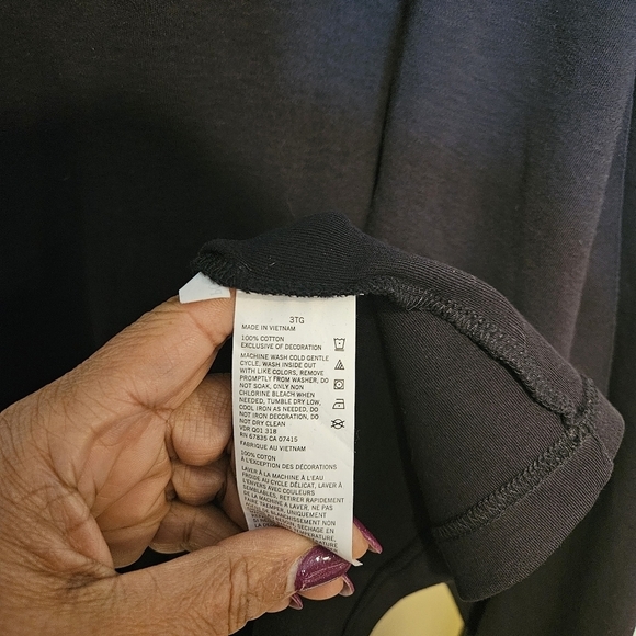 Nautica Quarter-Zip Pullover, Mens, Size 3X, Black, Zip Collar - Picture 4 of 4